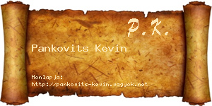 Pankovits Kevin névjegykártya